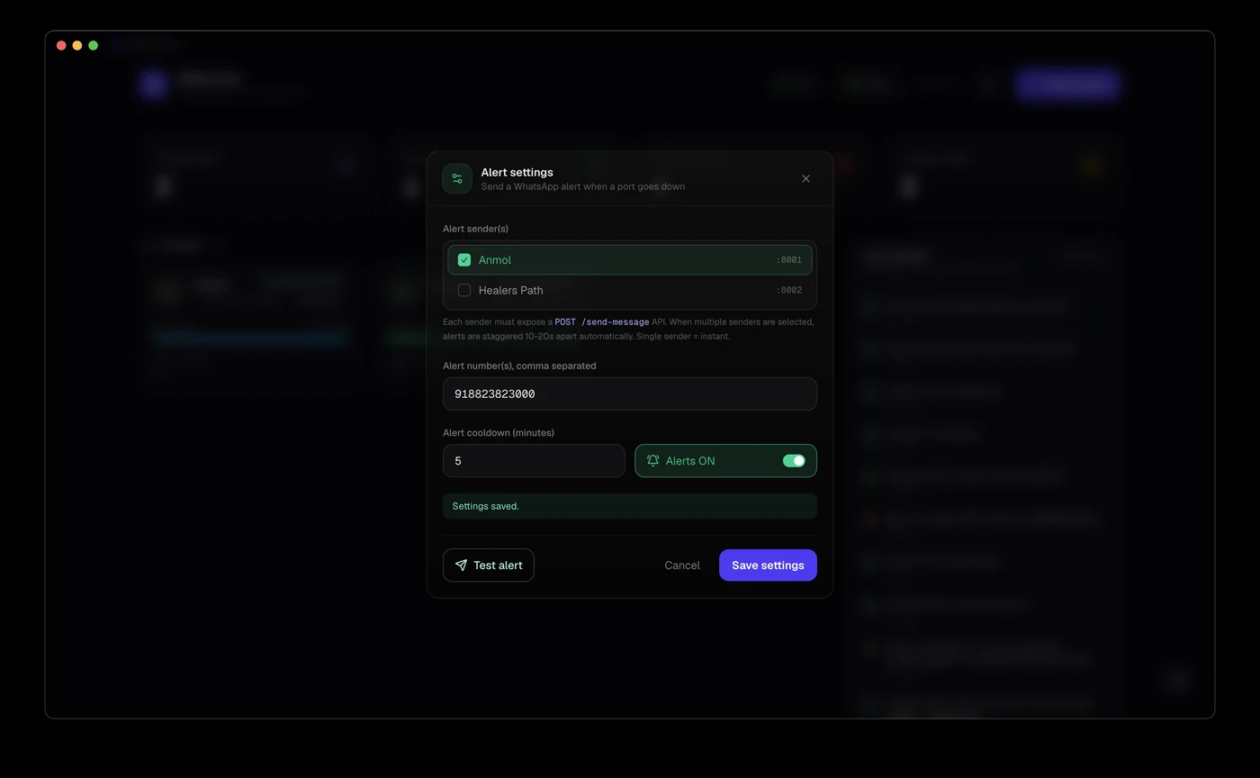 WA Services screen 2